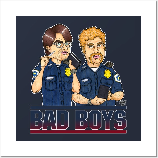 Super Bad Cops Wall Art by Ash Camac Illo